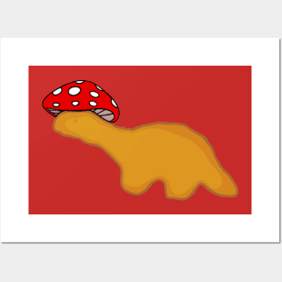 Brontosaurus Dino Nugget Mushie Posters and Art